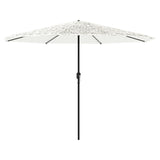 Parasol met stalen paal 388x388x248 cm wit - AllerleiShop