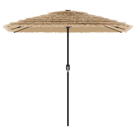 Parasol met LED's en stalen paal 248x248x248 cm bruin - AllerleiShop