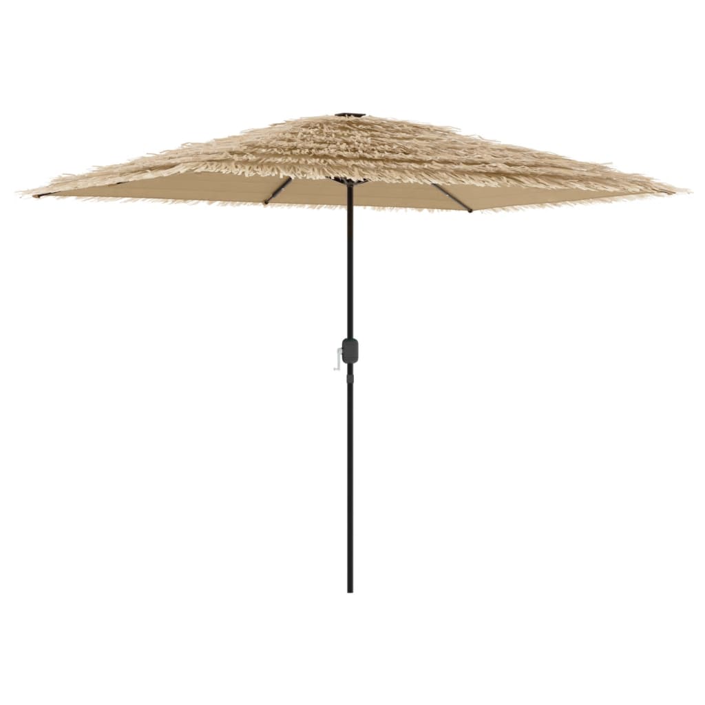 Parasol met LED's en stalen paal 300x200x250 cm bruin - AllerleiShop