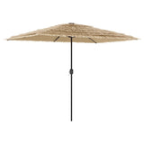 Parasol met LED's en stalen paal 300x200x250 cm bruin - AllerleiShop