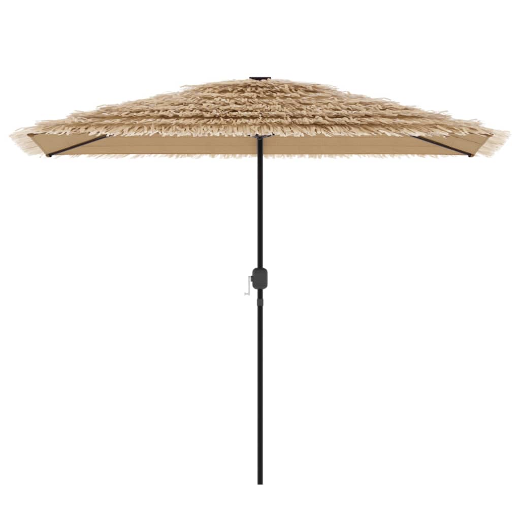 Parasol met LED's en stalen paal 300x200x250 cm bruin - AllerleiShop