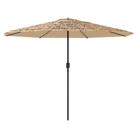 Parasol met LED's en stalen paal 324x324x247 cm bruin - AllerleiShop