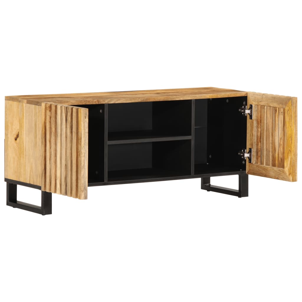 Tv-meubel 105x34x46 cm massief ruw mangohout - AllerleiShop