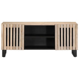 Tv-meubel 105x34x46 cm massief mangohout wit - AllerleiShop