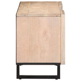 Tv-meubel 105x34x46 cm massief mangohout wit - AllerleiShop