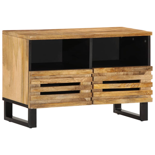 Tv-meubel 70x34x46 cm massief ruw mangohout - AllerleiShop