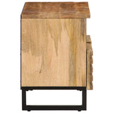 Tv-meubel 70x34x46 cm massief ruw mangohout - AllerleiShop