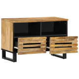 Tv-meubel 70x34x46 cm massief ruw mangohout - AllerleiShop