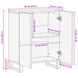 Dressoir 60x34x75 cm massief acaciahout