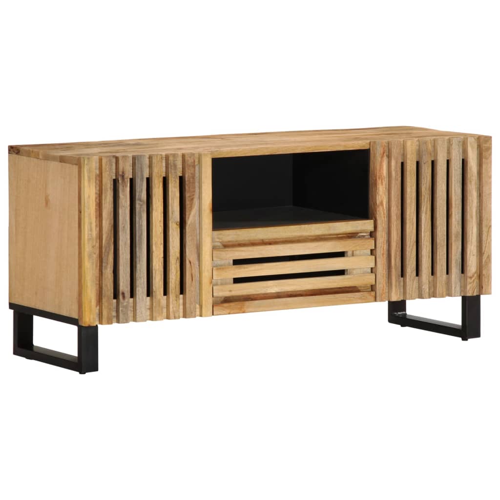 Tv-meubel 100x34x46 cm massief ruw mangohout - AllerleiShop