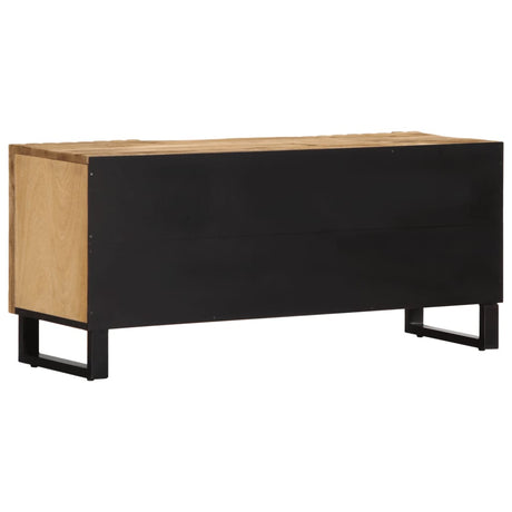 Tv-meubel 100x34x46 cm massief ruw mangohout - AllerleiShop