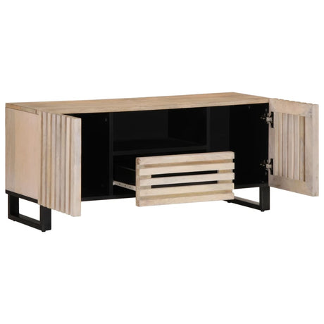 Tv-meubel 100x34x46 cm massief mangohout - AllerleiShop