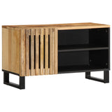 Tv-meubel 80x34x46 cm massief ruw mangohout - AllerleiShop