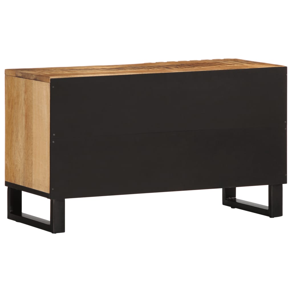 Tv-meubel 80x34x46 cm massief ruw mangohout - AllerleiShop