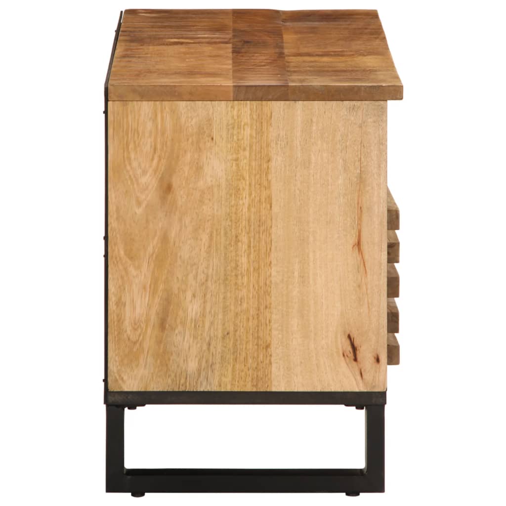 Tv-meubel 100x34x46 cm massief ruw mangohout - AllerleiShop