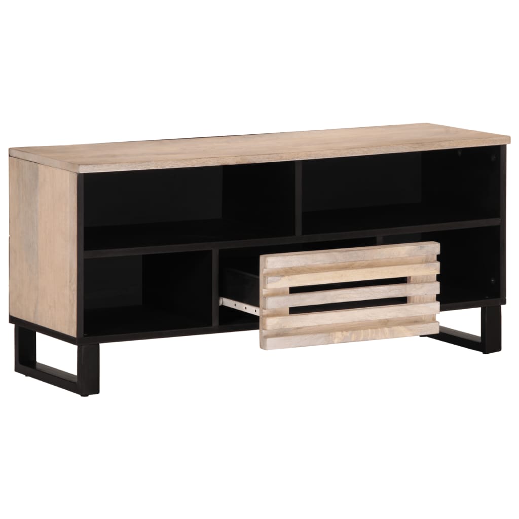 Tv-meubel 100x34x46 cm massief mangohout - AllerleiShop