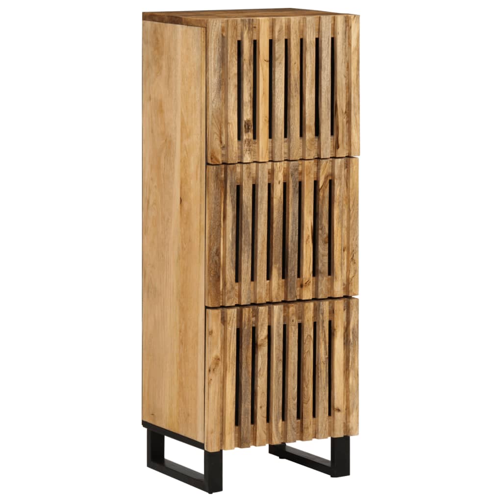 Hoge kast 40x34x110 cm massief ruw mangohout - AllerleiShop