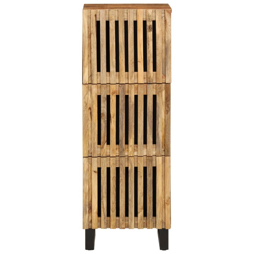 Hoge kast 40x34x110 cm massief ruw mangohout - AllerleiShop