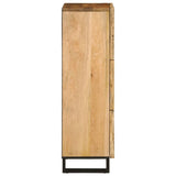 Hoge kast 40x34x110 cm massief ruw mangohout - AllerleiShop