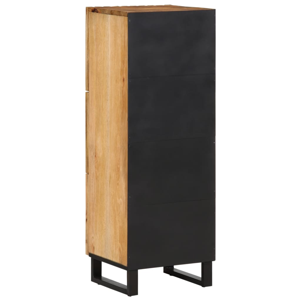 Hoge kast 40x34x110 cm massief ruw mangohout - AllerleiShop