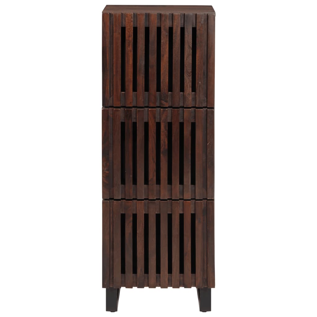 Hoge kast 40x34x110 cm massief mangohout bruin - AllerleiShop