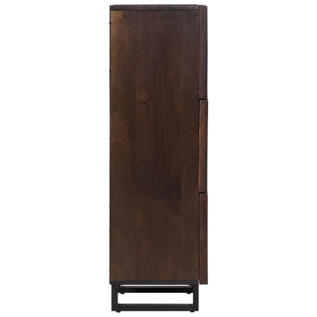 Hoge kast 40x34x110 cm massief mangohout bruin - AllerleiShop