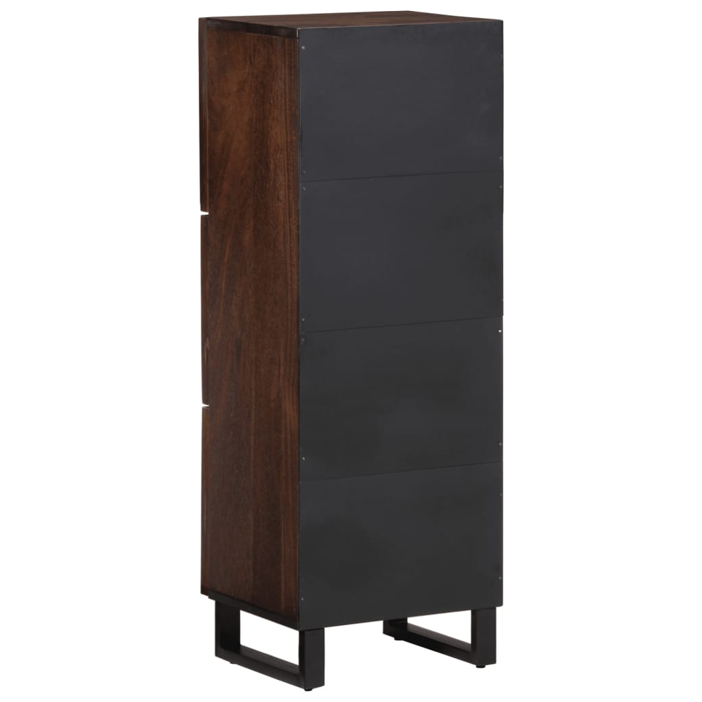 Hoge kast 40x34x110 cm massief mangohout bruin - AllerleiShop