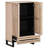 Hoge kast 60x34x100 cm massief mangohout - AllerleiShop