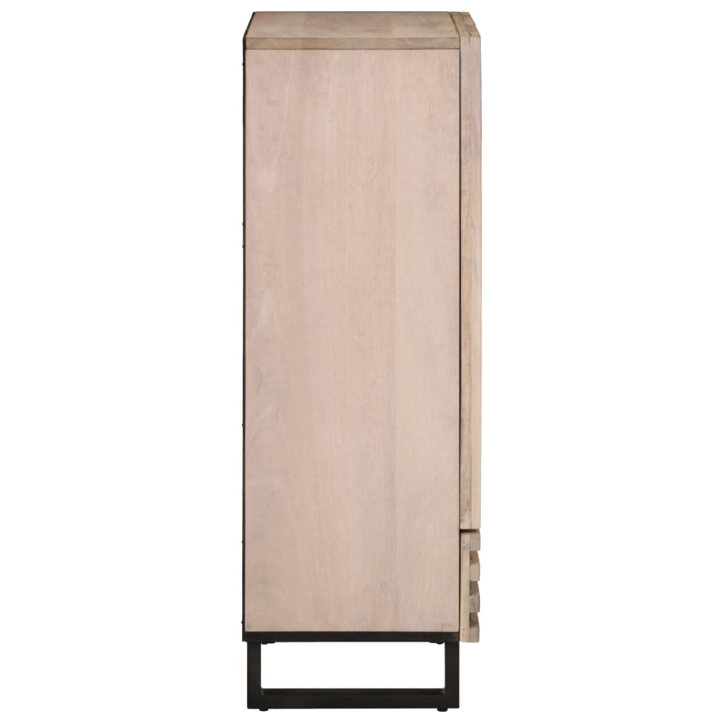 Hoge kast 60x34x100 cm massief mangohout - AllerleiShop