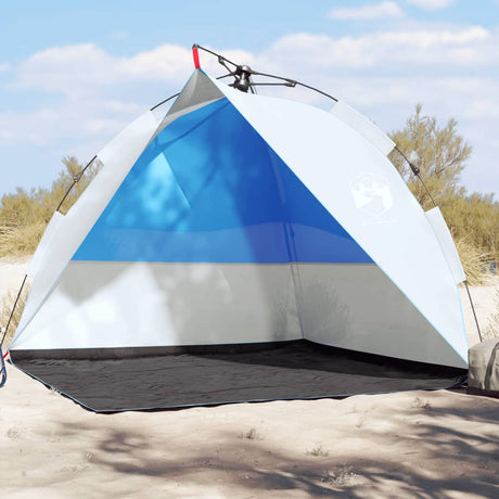 Strandtent waterdicht snelontgrendeling azuurblauw - AllerleiShop