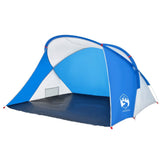 Strandtent 2-persoons pop-up waterdicht azuurblauw - AllerleiShop