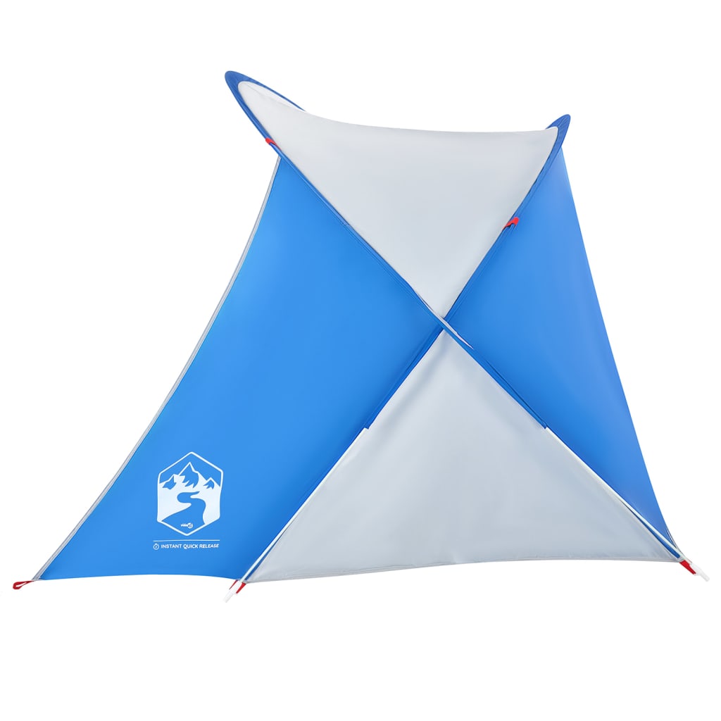 Strandtent 2-persoons pop-up waterdicht azuurblauw - AllerleiShop