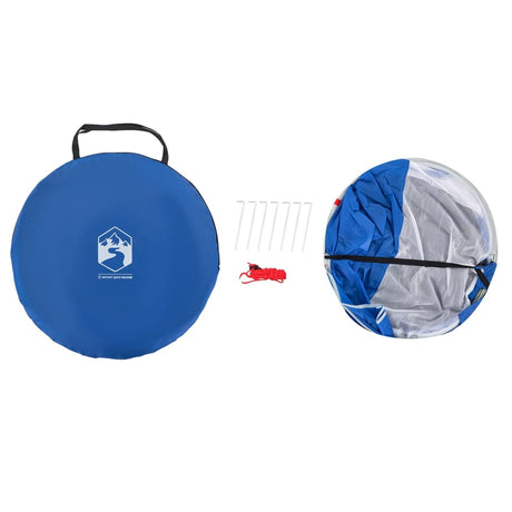 Strandtent 2-persoons pop-up waterdicht azuurblauw - AllerleiShop