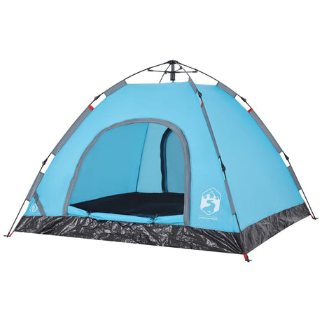 Tent 3-persoons snelontgrendeling blauw - AllerleiShop