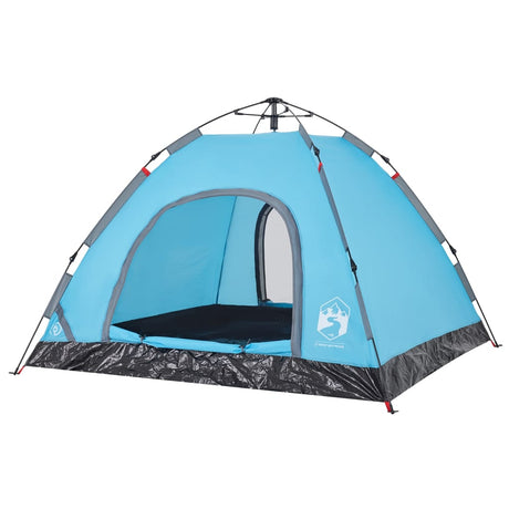 Tent 3-persoons snelontgrendeling blauw - AllerleiShop