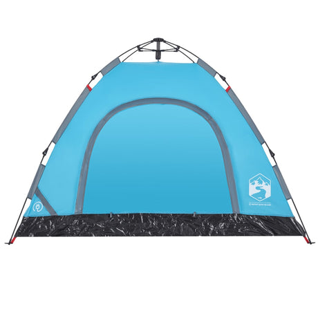 Tent 3-persoons snelontgrendeling blauw - AllerleiShop