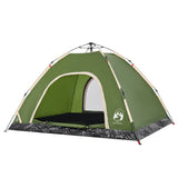 Tent 4-persoons snelontgrendeling groen - AllerleiShop