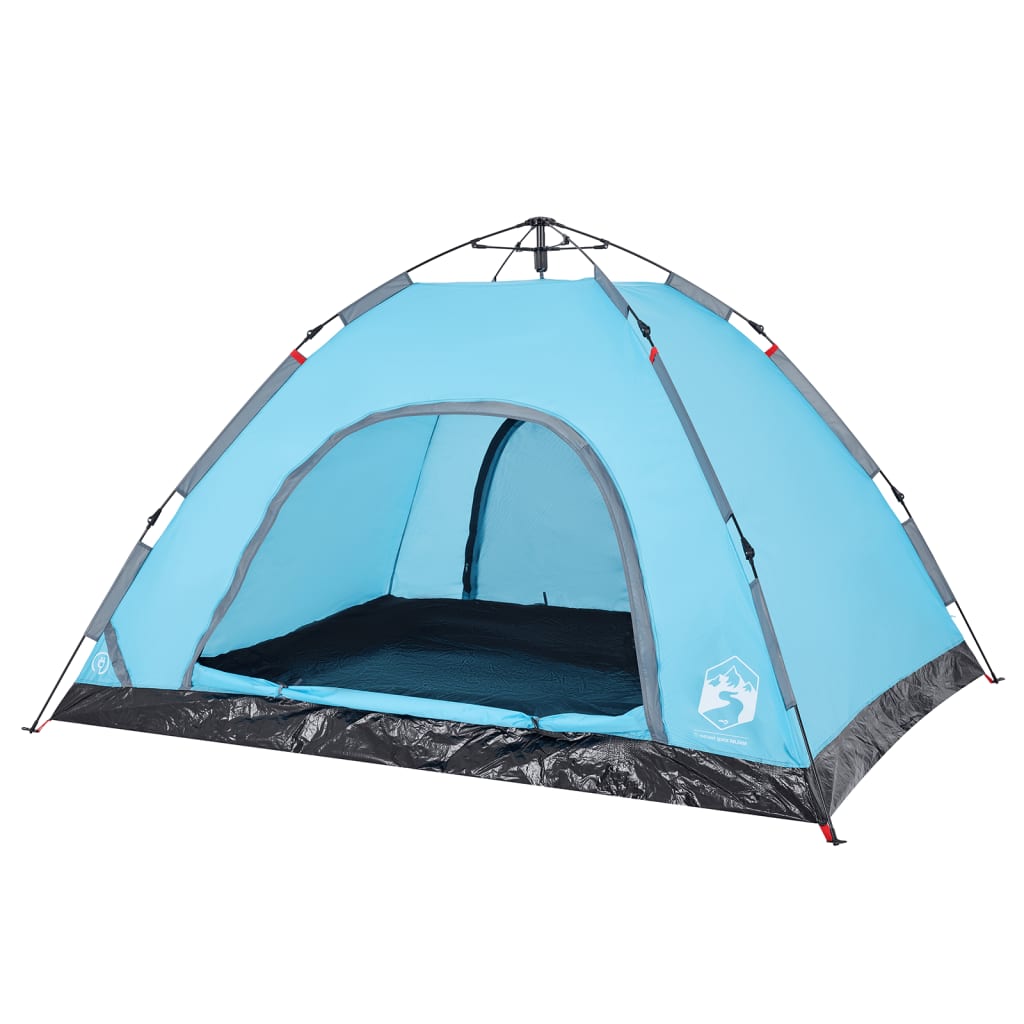 Tent 4-persoons snelontgrendeling blauw - AllerleiShop