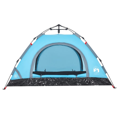 Tent 4-persoons snelontgrendeling blauw - AllerleiShop