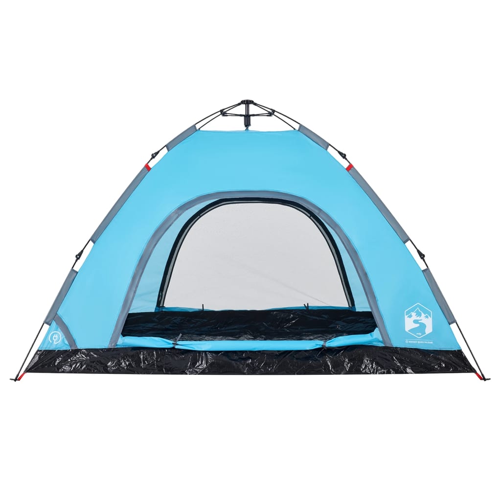 Tent 4-persoons snelontgrendeling blauw - AllerleiShop