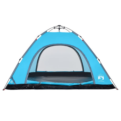 Tent 5-persoons snelontgrendeling blauw - AllerleiShop