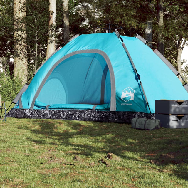 Tent 5-persoons snelontgrendeling blauw - AllerleiShop