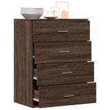 Dressoir 60x39x80 cm bewerkt hout grijs sonoma - AllerleiShop