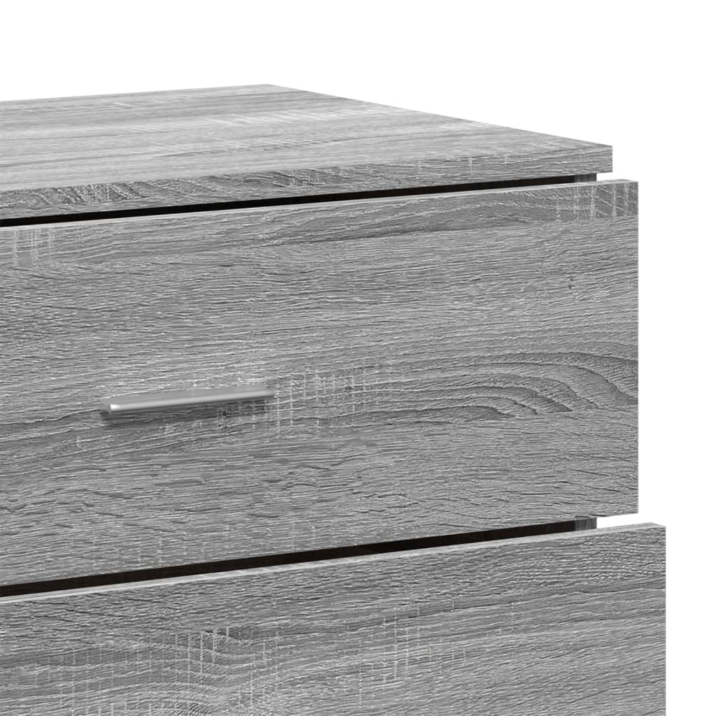 Dressoir 60x39x80 cm bewerkt hout grijs sonoma - AllerleiShop