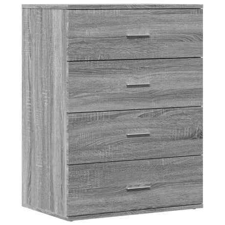 Dressoir 60x39x80 cm bewerkt hout bruin eikenkleurig - AllerleiShop