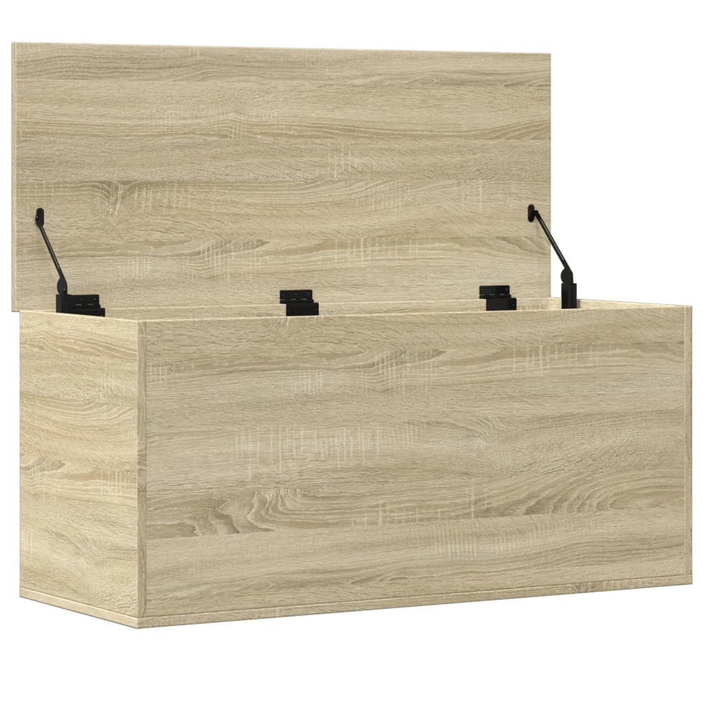 Opbergbox 100x42x46 cm bewerkt hout sonoma eikenkleurig