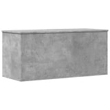 Opbergbox 100x42x46 cm bewerkt hout betongrijs