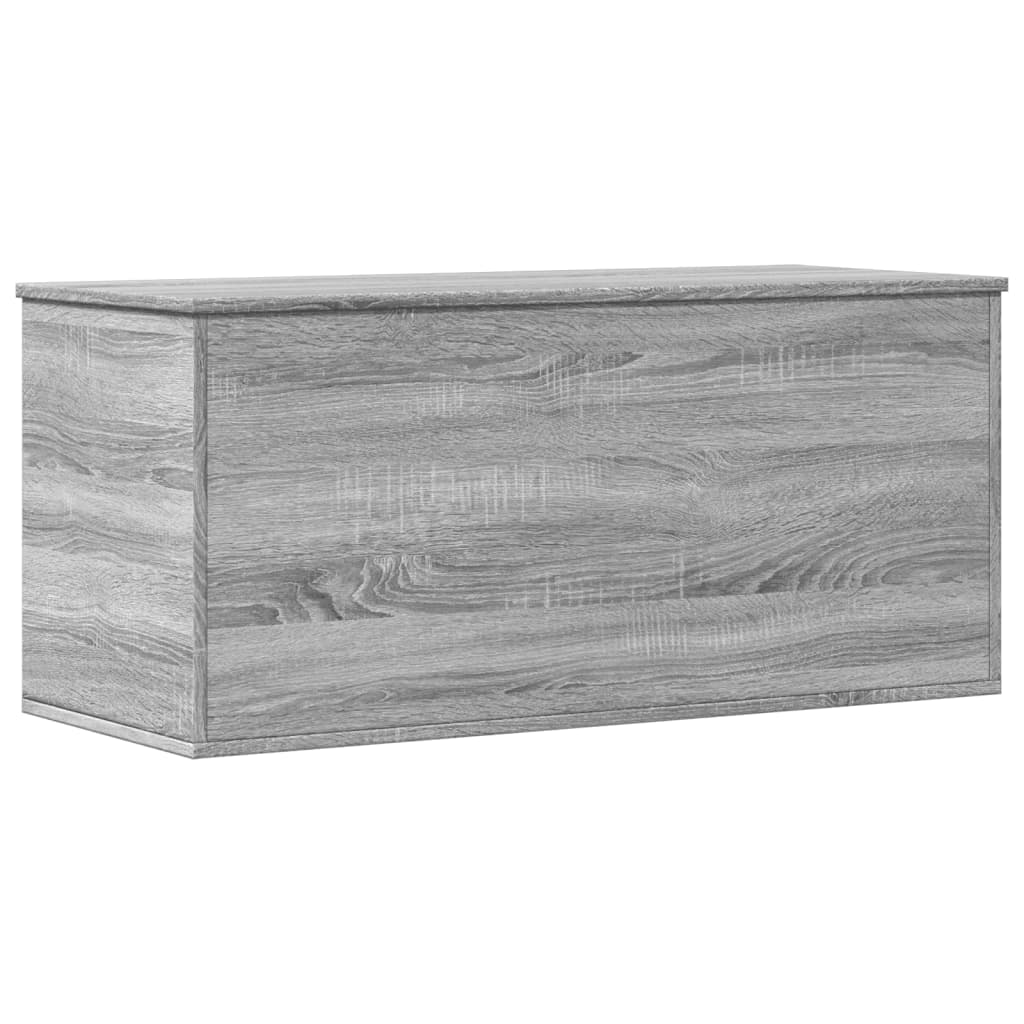 Opbergbox 100x42x46 cm bewerkt hout grijs sonoma eikenkleurig