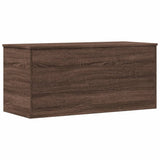 Opbergbox 100x42x46 cm bewerkt hout bruin eikenkleurig