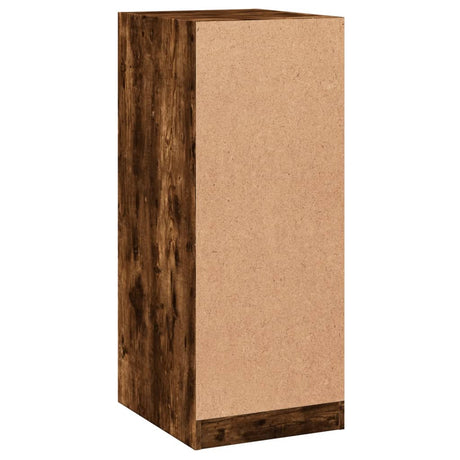 Kledingkast 48x41x102 cm bewerkt hout gerookt eikenkleurig